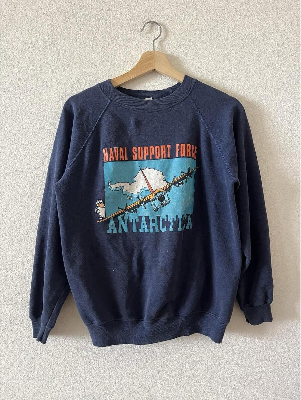 Vintage 80s Hanes Naval Support Force Antarctica M⁠